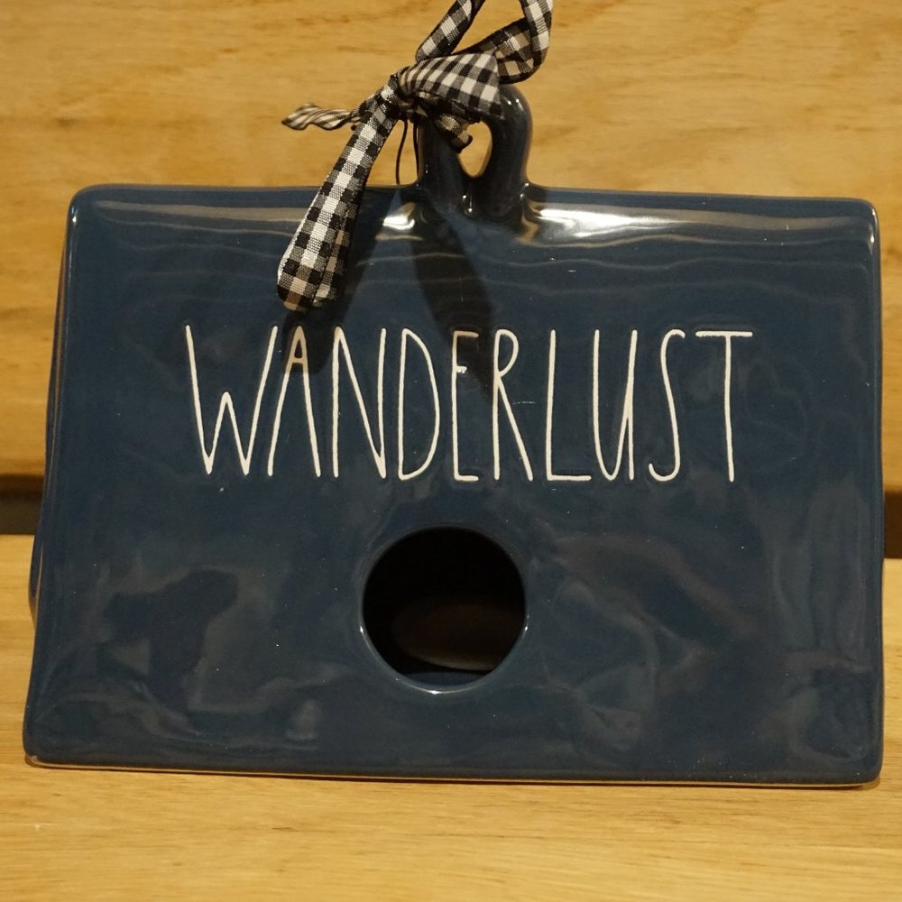 Rae Dunn Wanderlust Tent-Shaped Birdhouse - NWT